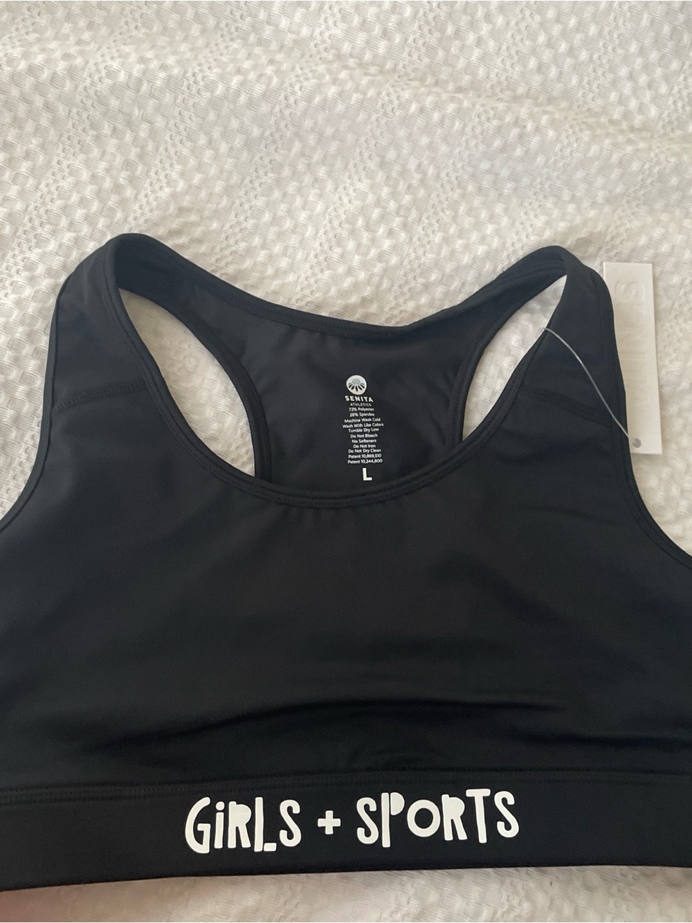 Senita Athletics Black Girls + Sports Bikini Top